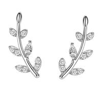 Beaupretty Boucles Oreilles Femmes Élégantes Grimpeurs Argent Légers Confortables Mode Simple Hypoallergéniques Pour Jeunes Filles