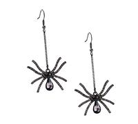Beaupretty Boucles Oreilles Pendantes Femme Halloween Vintage Style Araignée Longues Boucles Oreilles Uniques Gothiques pour Bijoux pour Fête et Cosplay