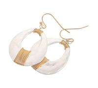 Beaupretty Boucles Oreilles Pendantes Vintage Irrégulières pour Femmes Créoles Géométriques Creuses Exagérées Métal Mat Rétro Bijoux pour Style Quotidien et Soirée