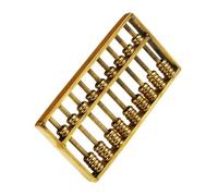 Beaupretty Boulier Chinois Miniature Laiton Décoration Rétro Compacte et Lisse Ornement Art pour Bureau et Apprentissage des Garçon Fille