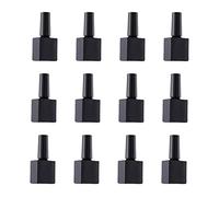 Beaupretty Bouteilles En Verre Pour Vernis à Ongles 12 Pièces 10 Ml Côtés Plats Pinceau Flacon Vide Compact Pour Voyage Plage Et Activités De Plein Air