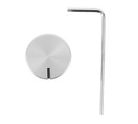 Beaupretty Boutons de Guitare Argentés en Alliage D'aluminium avec Trou D'axe 6 Mm, Bouton de Volume Tonalité pour Ampli Guitare Électrique, Remplacement Précis pour Contrôle Sonore