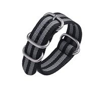 Beaupretty Bracelet De Montre Nylon Tissé Robuste à Anneaux Boucle Noire Lavable Machine