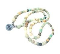 Beaupretty Bracelet De Perles Naturel 108 Perles 8 Mm Lotus Discret Élégant En Pierre Naturelle Pour Femme Adolescente Usage Quotidien