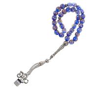 Beaupretty Bracelet Du Chapelet En Verre Perles Délicat Un Verre Bleu