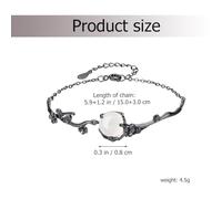 Beaupretty Bracelet Femme Argent Créatif Agate Léger et Bijou Élégant pour Chaque Jour et Fêtes