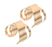 Beaupretty Bracelet Manchette Ouvert Irrégulier Large Design Punk Creux Bracelet de Bras pour Accessoires Bijoux Géométriques