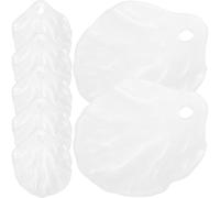Beaupretty Breloques en Acrylique Blanc Faciles à Utiliser Lot de 100 pour Fabrication de Bijoux DIY et Décoration D'œuvres D'art