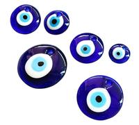 Beaupretty Breloques Œil du Démon en Verre Bleu, 6 Pièces, Fête Halloween | Accessoires de Création Pendentif Téléphone Porte-clés Bracelet pour Collier Chaîne Pull