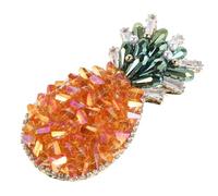 Beaupretty Broche Ananas en Cristal Broche créative Broch de charme épingles décoratives épingles à foulard broches femmes Orange