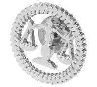 Beaupretty Broche Avocat Argenté en Alliage Balance Justice, Épingle de Col Raffinée et Polyvalente pour Bureau et Mariage