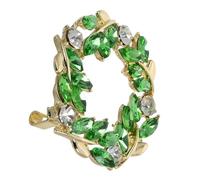 Beaupretty Broche Couronne De Blé Épingles à Vêtements à Ajuster Agrafe De Chemise Clip De T-shirt Épingles De Sûreté Décoratives Pour Vêtements Broche En Cristal Materbe Alliage De Zinc