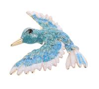 Beaupretty Broche Créative Hummingbird Alliage Bleu Épinglette Élégante Pour Femmes Accessoire De Mode Pour Occasions Variées Et Style Culturel Chinois