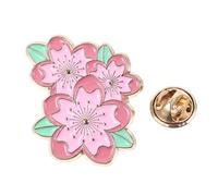 Beaupretty broche de dessin animé Badges de fleur de cerisier girly broche fleur de cerisier Broche Broche épingles à épingle à nourrice broche de revers épingle mignonne Alliage de zinc