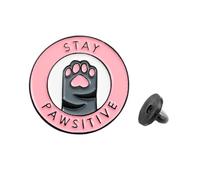 Beaupretty Broche Décorative Forme De Griffe De Chat Badge Rond Pour Vêtements Corsage De Dessin Animé