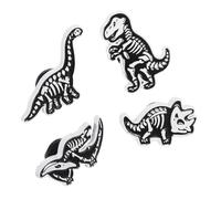 Beaupretty Broche Dinosaure Squelette En Alliage Réaliste Créative Pour Femme Usage Quotidien Décoration Tenue 4 Pièces