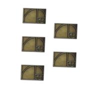 Beaupretty Broche dorée vintage géométrique pour enseignants, amateurs de mathématiques, amateurs d'art, épinglette unique pour occasions spéciales et souvenirs commémoratifs, Métal, Pas de gemme