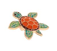 Beaupretty broche du monde sous-marin robe broche décor épinglette de dessin animé revers à revers manteau épingle à linge compacte broche de tortue ornement de broche bijoux broche alliage