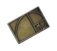 Beaupretty Broche En Métal Design Mathématique Spirale Et Nombre D’or Rétro Artistique Pour Enseignants, Accessoire Mode Unisexe Pour Manteau, Épingle Graphique Originale Taille Moyenne
