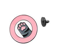 Beaupretty Broche Forme Chat Ronde Écologique en Alliage Lettre Anglaise, Accessoire Chic pour Vêtements et Paquet, Adaptée aux Costumes et Tenues Décontractées