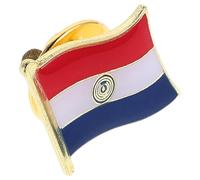 Beaupretty Broche Nation Paraguayenne Pin Drapeau Pour Et Femmes Accessoire Patriotique Pour Vêtements à Et Chapeaux Pour Fête De Indépendance