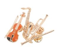 Beaupretty Broche Note De Musique Et Guitare Électrique Vintage En Métal Doré, Lot De 4 Pin's Émaillés Musique Pour Amateurs D'orchestre, Pour Veste Et Chapeau, Accessoire Rétro Polyvalent