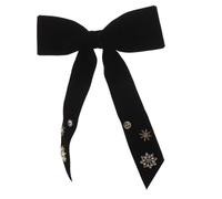 Beaupretty Broche Nœud Noeud Noir Pour Femme Collier Épingle De Sûreté Broches Pour La Mode Féminine Clip-arc En Velours Noeud Broche Femme Black Ceinture De Velours