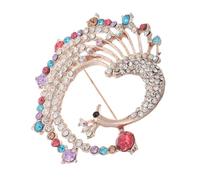 Beaupretty Broche Paon Épingle à Revers En Accessoire Élégant Polyvalent Pour Femmes Pour Tenues De Soirée Et Événements Accessoire Chic