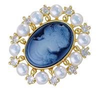 Beaupretty Broche Portrait De Dame Vintage Épingle Bijoux Victoriens Élégante Broche Pour Femmes Chapeaux Foulards