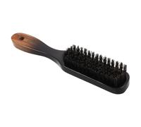 Beaupretty Brosse à Barbe Poils de Sanglier avec Peigne Manche Bois Dégradé Outil de Toilettage pour Homme Lisseur pour Soin du Visage
