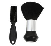 Beaupretty Brosse à Cheveux Nylon 2 Pièces Brosse de Nettoyage Cheveux Salon Coiffure Plumeau Cou Barbier Doux Usage Professionnel