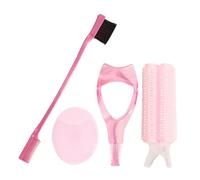 Beaupretty Brosse à Sourcils Double Embout Kit Exfoliant Visage Applicateur de Mascara Outil pour Cheveux Courts Design Rose