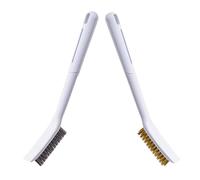 Beaupretty Brosse De Nettoyage Cuisine 2 Pièces en Fil De Cuivre Et Nylon pour Cuisinière À Gaz Et Four Brosse Puissante pour Éliminer Taches D'Huile Et Nettoyage des Interstices