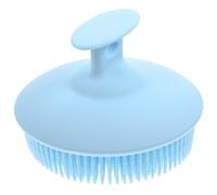 Beaupretty brosse en silicone lèvre fartage gommage exfoliant pour le corps au luffa serviettes pour le visage sec petite brosse de bain brosse de bain massante Gel de silice Sky-blue
