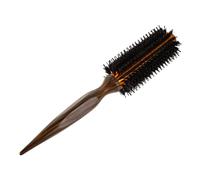 Beaupretty Brosse Ronde pour Cheveux Bouclés Résistante à Haute Température avec Poils de Sanglier Brosse Coiffante Bois pour Boucles Précises et Éclat Naturel pour Brushing et Séchage