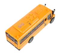 Beaupretty Bus Scolaire pour Garçon Fille Modèle Réaliste avec Portes Ouvrantes et Musique pour Jeux Éducatifs et Simulations pour Garçons et Filles et