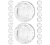 Beaupretty Butées de Chaîne Perlées Transparentes pour Stores Verticaux, 24 Pièces, Accessoires de Fixation Invisibles, Arrêt à Sertir pour Chaîne de Perles, Pièces pour Stores et Décoration