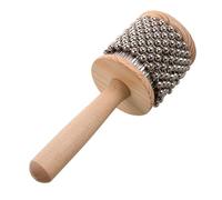 Beaupretty Cabasa Bois Portable Instrument de Percussion Musical Rythmique Poignée Confortable pour Garçon Fille et Débutants