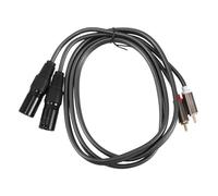 Beaupretty Câble Audio Rca vers Xlr Mâle pour Mixeur et Amplificateur Câble Stéréo Équilibré Transmission Stable et Anti-interférences Connecteur Double Rca vers Double Xlr Mâle Polyvalent