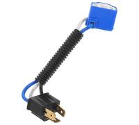 Beaupretty Câble de Conversion Connecteur de Douille de Phare H4 en Plastique et Cuivre Noir Design Solide et Plug-and-play pour Voiture et Moto pour Ampoules Angle H4