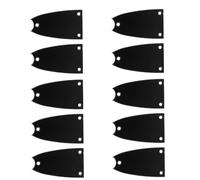 Beaupretty Cache de Tige Plaque de en Plastique Noir de Réglage de Cloche Installation Facile avec 3 Trous pour Guitare Électrique et Basse