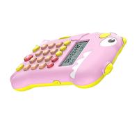 Beaupretty Calculatrice Dinosaure Garçon Fille Portable Apprentissage Intelligent Mathématiques avec Sons et Musique Machine Éducative pour Calculateur Rose
