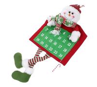 Beaupretty Calendrier Mural de Noël Suspendu Forme de Bonhomme de Décoration Festive pour Porte Décompte des Jours de Lavent Ornement Accroche Porte Ambiance Chaleureuse pour de Fin Dannée
