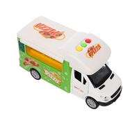 Beaupretty Camion de Nourriture pour Garçon Fille de Cuisine Imaginatif avec Accessoires de Pizza Éducatif Plastique pour Jeu de Rôle et Développement Créatif