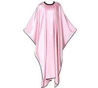 Beaupretty Cape de coupe de cheveux étanche pour salon de coiffure Cape professionnelle pour coupe de cheveux Tablier pour coupe de cheveux Rose