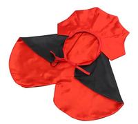 Beaupretty Cape pour Halloween pour Animaux de Compagnie de Vampire Rouge en Polyester Léger Taille Ajustable et Festivals Variés