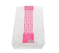 Beaupretty Capsules Transparentes pour Ongles Forme de Cercueil Faux Ongles Trapézoïdaux avec Couverture Complète et Demi-couverture