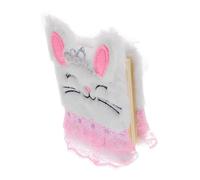 Beaupretty Carnet de Notes Peluche Lapin Blanc pour Fille Portable et Doux pour Journaux Intimes et Cahier Créatif