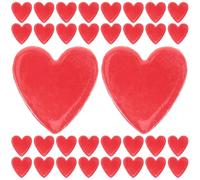 Beaupretty Carreaux Artisanaux Soi-même en Céramique Rouge Forme Cœur 100 G, Pièces Plates pour Projets de Bricolage et Création de Bijoux, Fourniture Loisirs Créatifs Mosaïque Décoration