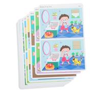 Beaupretty Cartes De Repérage des Différences pour Tout-Petits Jouets Éducatifs De Recherche De Mots Cartes De Découverte pour Garçon Fille